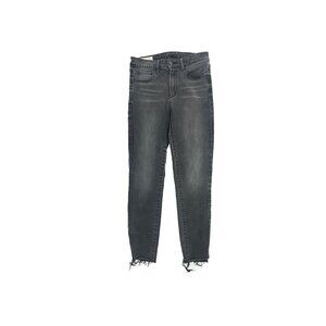 Gap Universal Jegging Mid Rise Raw Hem Women's size 6 Black Denim Jeans